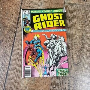 Marvel Comic Book Ghost Rider Issue 50 Nov 1980 Featuring The Night Rider
